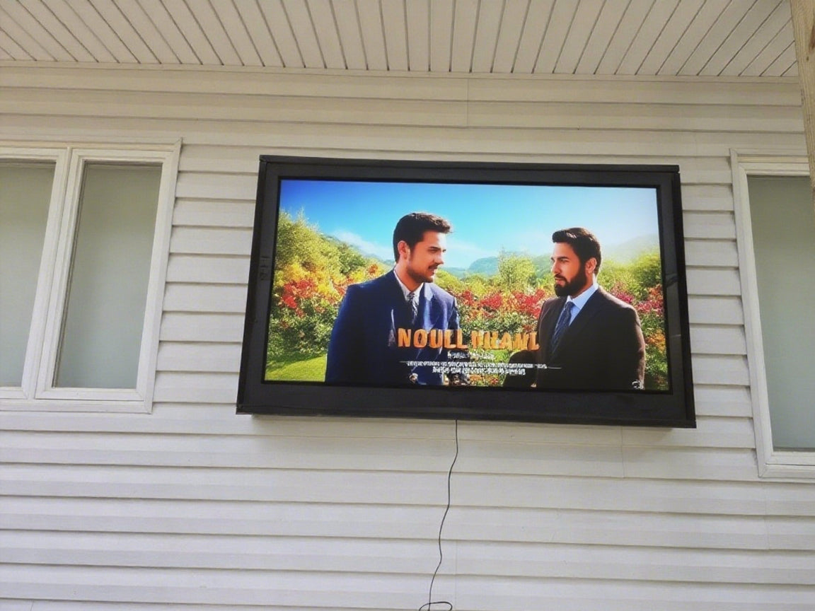 How do I know if my outdoor television cover has enough ventilation?