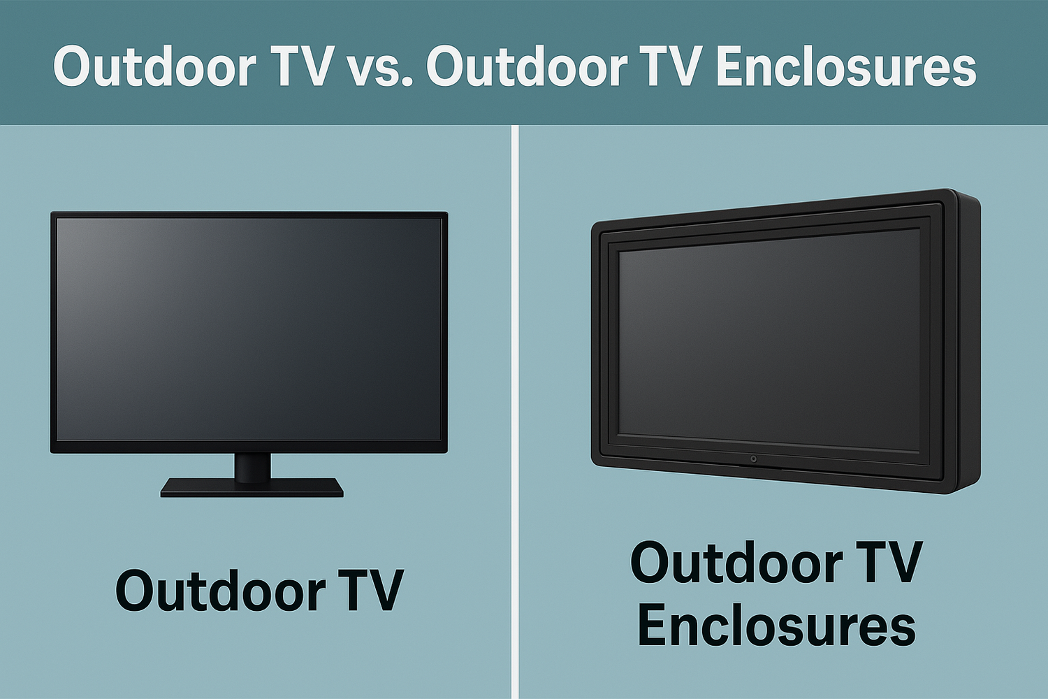 Why Outdoor TV Enclosures are Better than Weatherproof Outdoor TVs