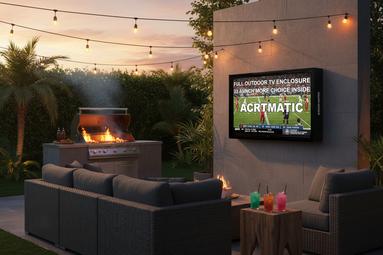 Turn Your Backyard into a Sports Bar with This One Simple Addition