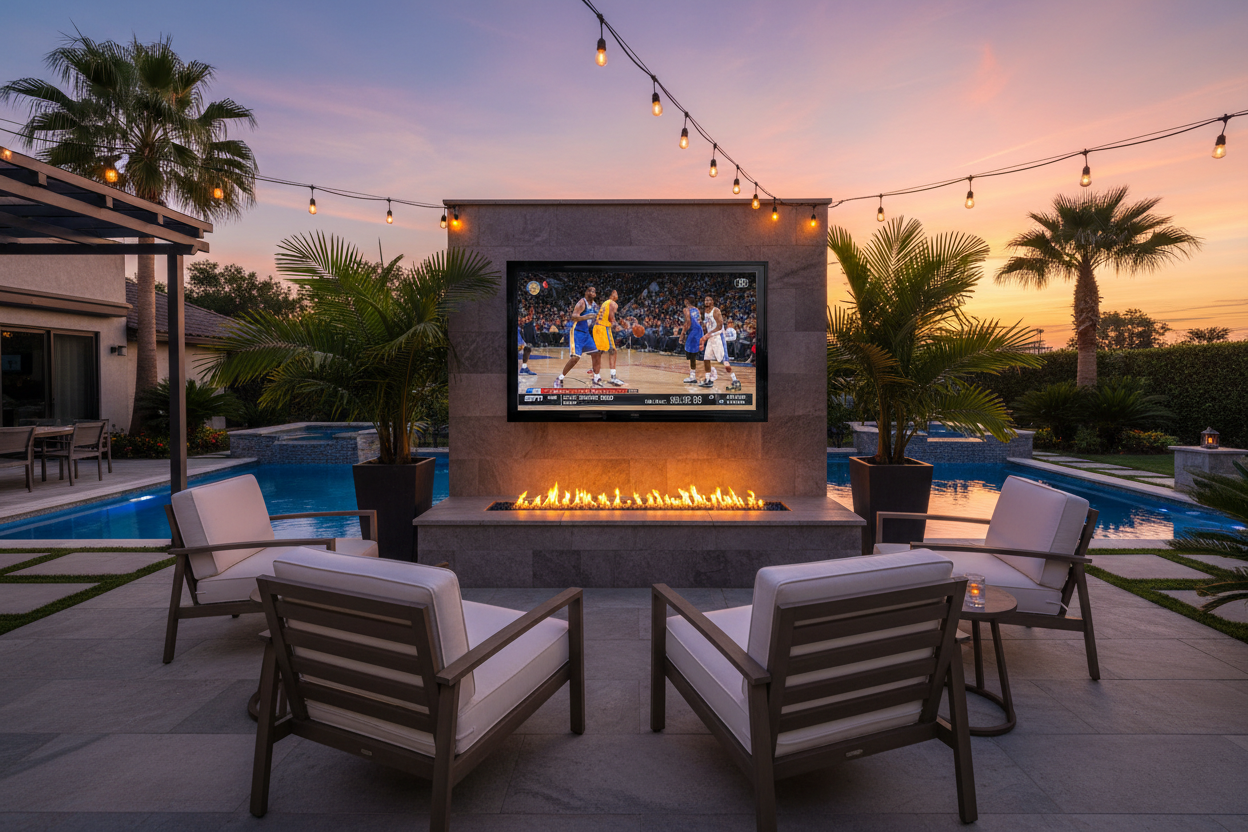How to Setup an Outdoor TV: Enclosure vs. Weatherproof TV