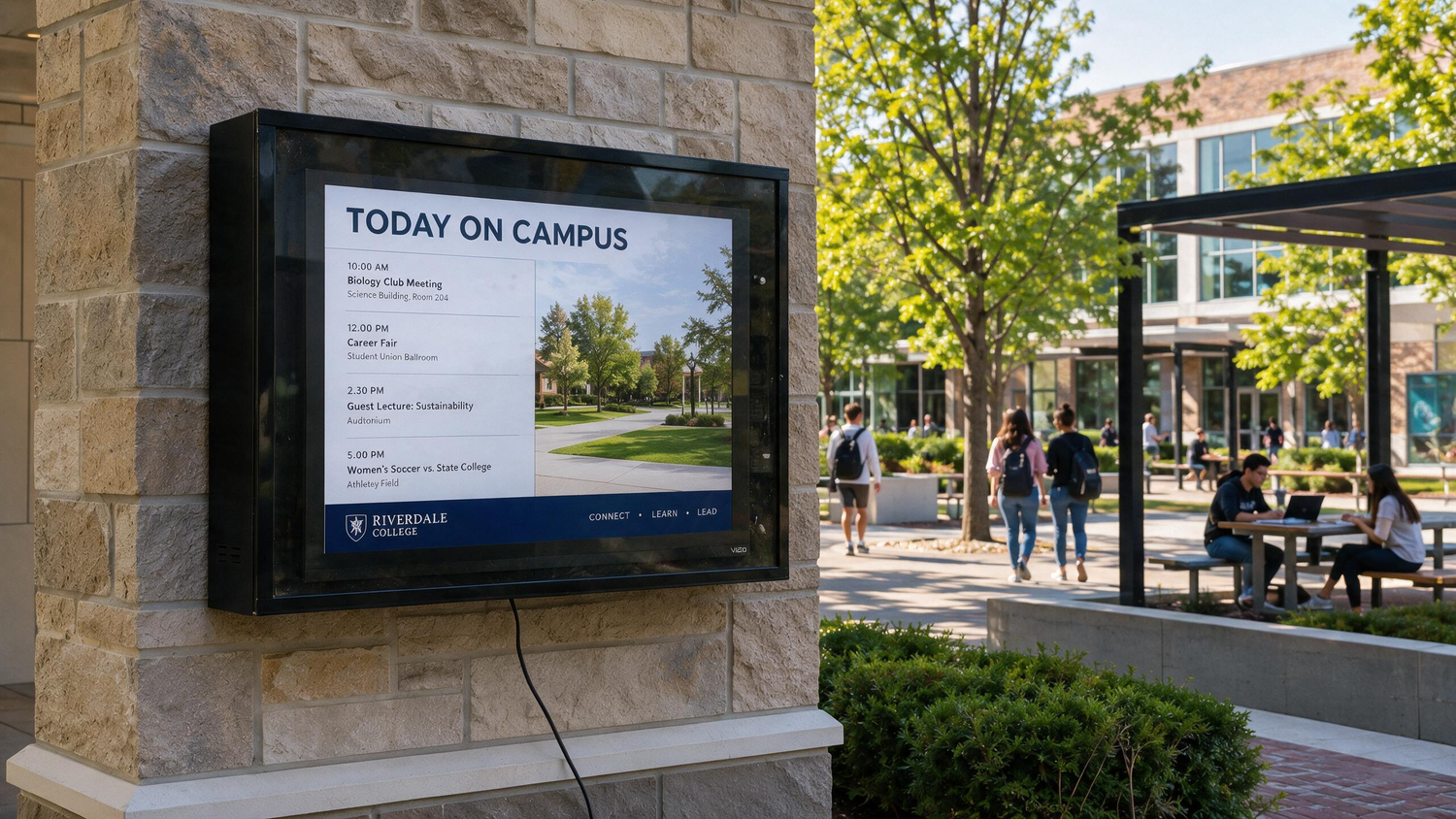 Protect Outdoor TVs and Digital Displays Across Your Campus