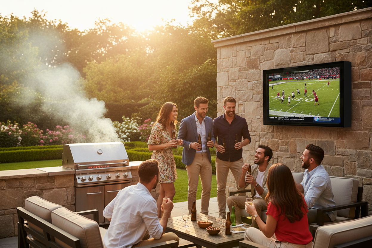 TVs damaged by water, screen glare? How many of these frustrating moments while watching shows outdoors have you experienced?