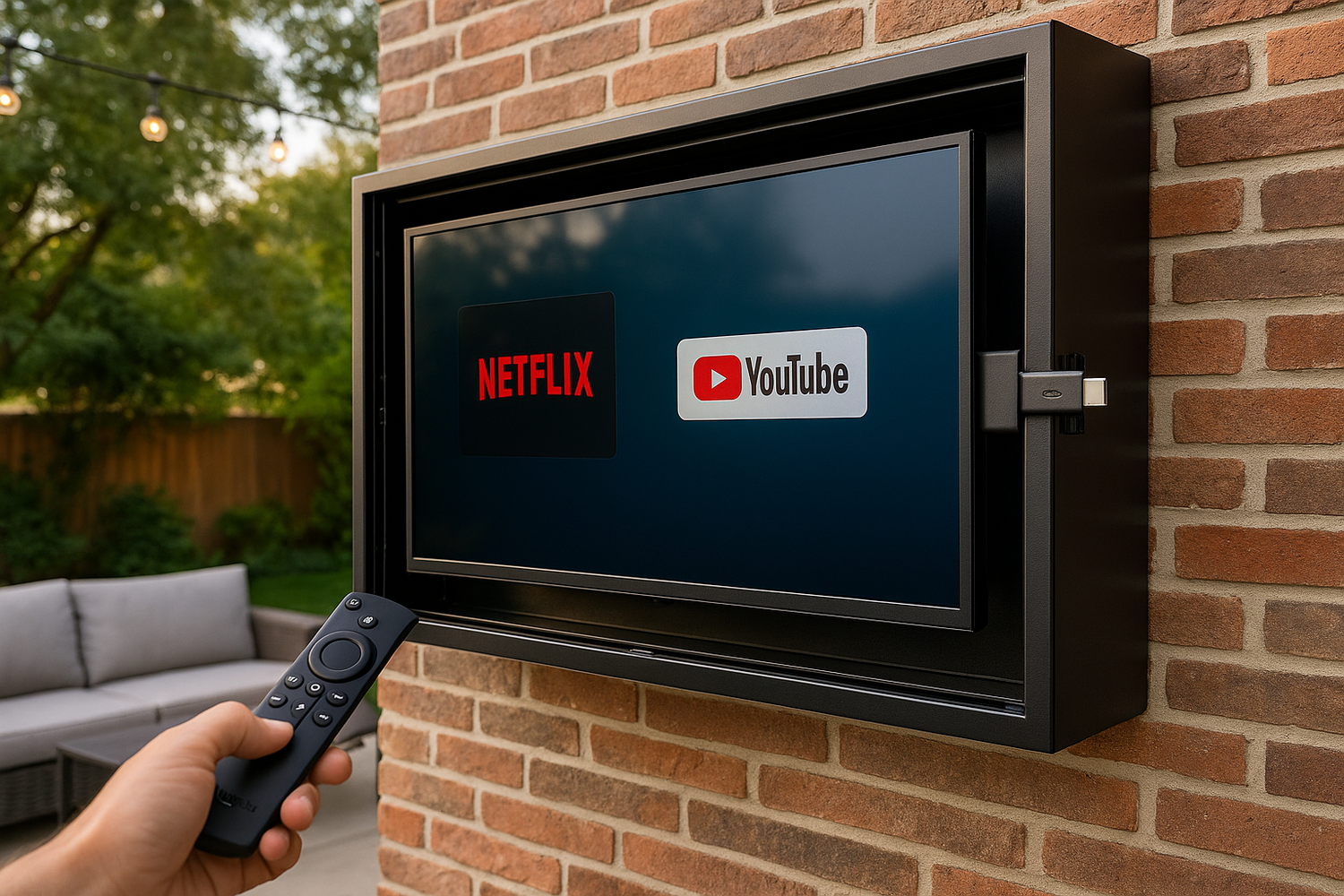 How to watch Netflix or streaming apps through an outdoor TV box?