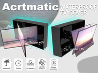 LED TV Enclosure, Universal Dustproof Television Protector, Hard and Durable, with Transparent Panel, Clear Television Cover Screens for Outside