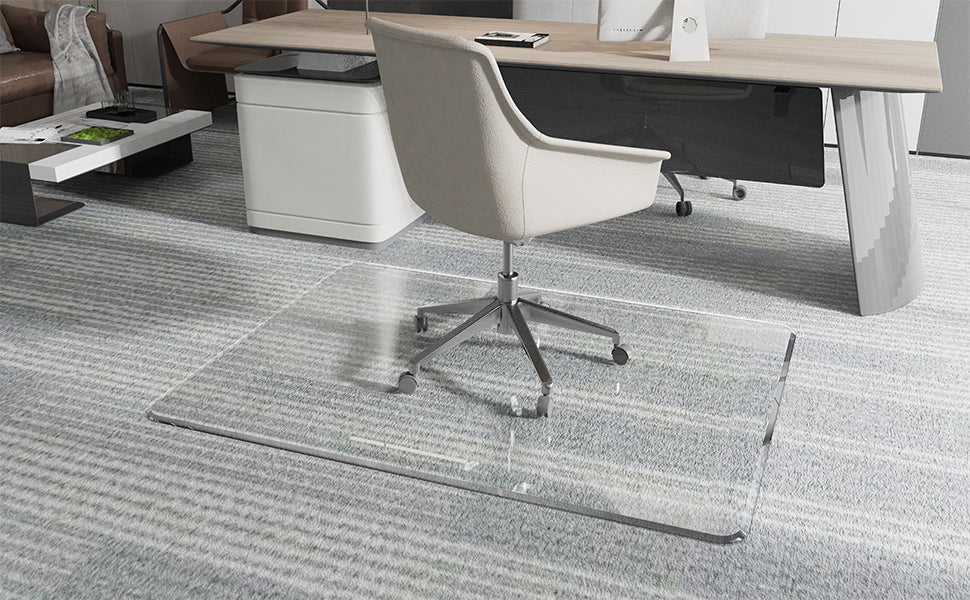 Durable chair mat for carpeted office floors